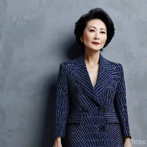 Home 17 시즈카의 매력 포인트 - A full-body shot of Shizuka Kudo, in her late 40s to early 50s, exuding a timeless, charismatic aura...