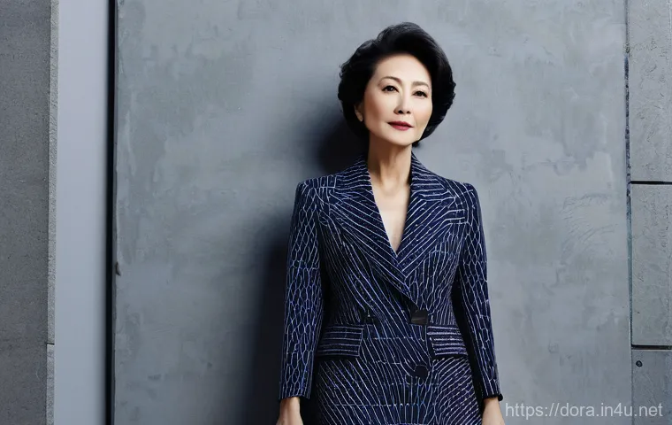 시즈카의 매력 포인트 - A full-body shot of Shizuka Kudo, in her late 40s to early 50s, exuding a timeless, charismatic aura...
